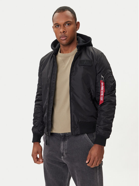 alpha-industries-jacke-440cjk-1.jpg Alpha Industries Bomberjacke MA 1 TT Hood Two Tone 258100 Schwarz Regular Fit | Modivo.de – Bild 1