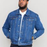 Jeansjacken in großen Größen Duke Trucker Jeansjacke Blau Motleydenim.de