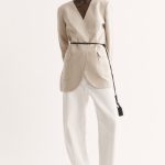 Oversized Blazer mit Bindegürtel Beige Ladies | H&M DE