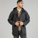 Daunenmantel Schwarze Jacken MÃ¤männer True North Herren PU Mantel Schwarz