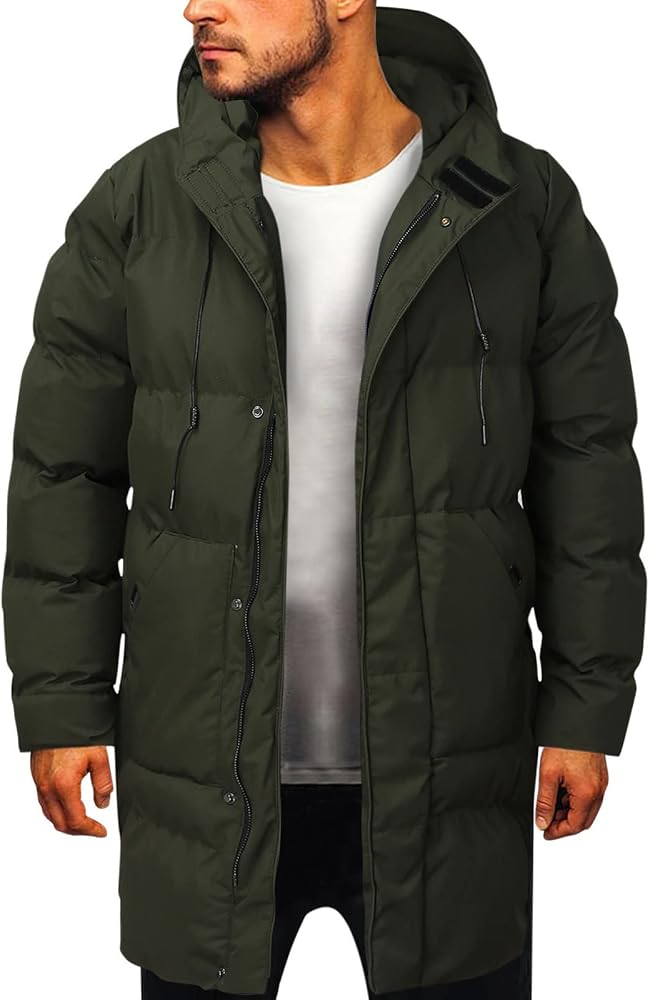 daunenmantel-herren-258txq-1.jpg Beokeuioe Wintermantel Lange Herren Winterjacke lange steppjacke Warm Funktionsparka Gefüttert Outdoor Puffer Jacket mit Gepolstert Daunenmantel Winterparka : Amazon.de: Fashion – Bild 1