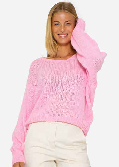 grobstrickpullover-damen-769hei-1.jpg Grobstrick Pullover Strickpullover Baumwolle Damen Grobstrick Pullover Mit V Ausschnitt Für Damen Kaufen OTTO – Bild 1
