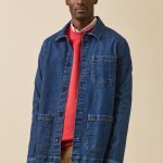 Herren Jeansjacke im Worker Stil aus recycelter Baumwolle