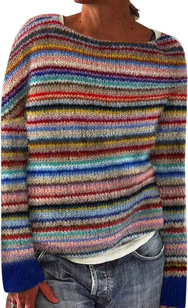 norweger-pulli-damen-053pdp-1.jpg QZXYUAN Norweger Pullover Damen Winterpullover Elegant GroßE GrößEn Strickpullover Rundhals Langarm Bequem Wollpullover Weich Knit Sweater Warm Herbst Winter Outfit Basic Langarmshirt Braun S : Amazon.de: Fashion – Bild 1