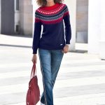 Norweger Pullover Weiter Pulli Damen Damen Norwegerpullover FRIA – Teddyfell & Warm NEBULUS