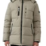 Tall s.Oliver Herren Winterjacke Abnehmbare Kapuze
