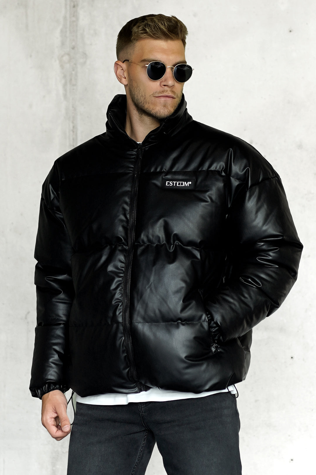 pufferjacke-herren-338hqd-1.jpg ESTEEM Winterjacke Herren Oversize Puffer Schwarz – Bild 1