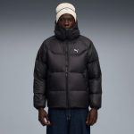 Daunen Pufferjacke mit Kapuze Herren PUMA Black
