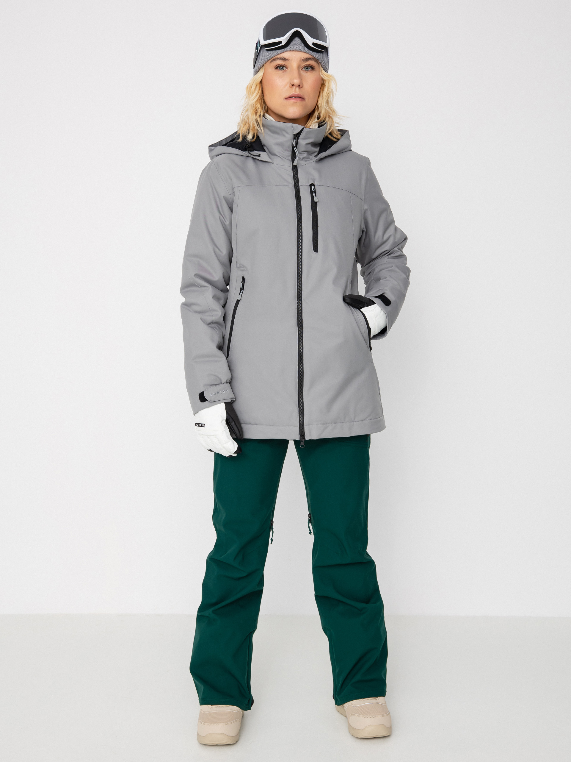 snowboardjacke-damen-995ukm-1.jpg Damen Burton Lelah Snowboardjacke (sharkskin) – Bild 1