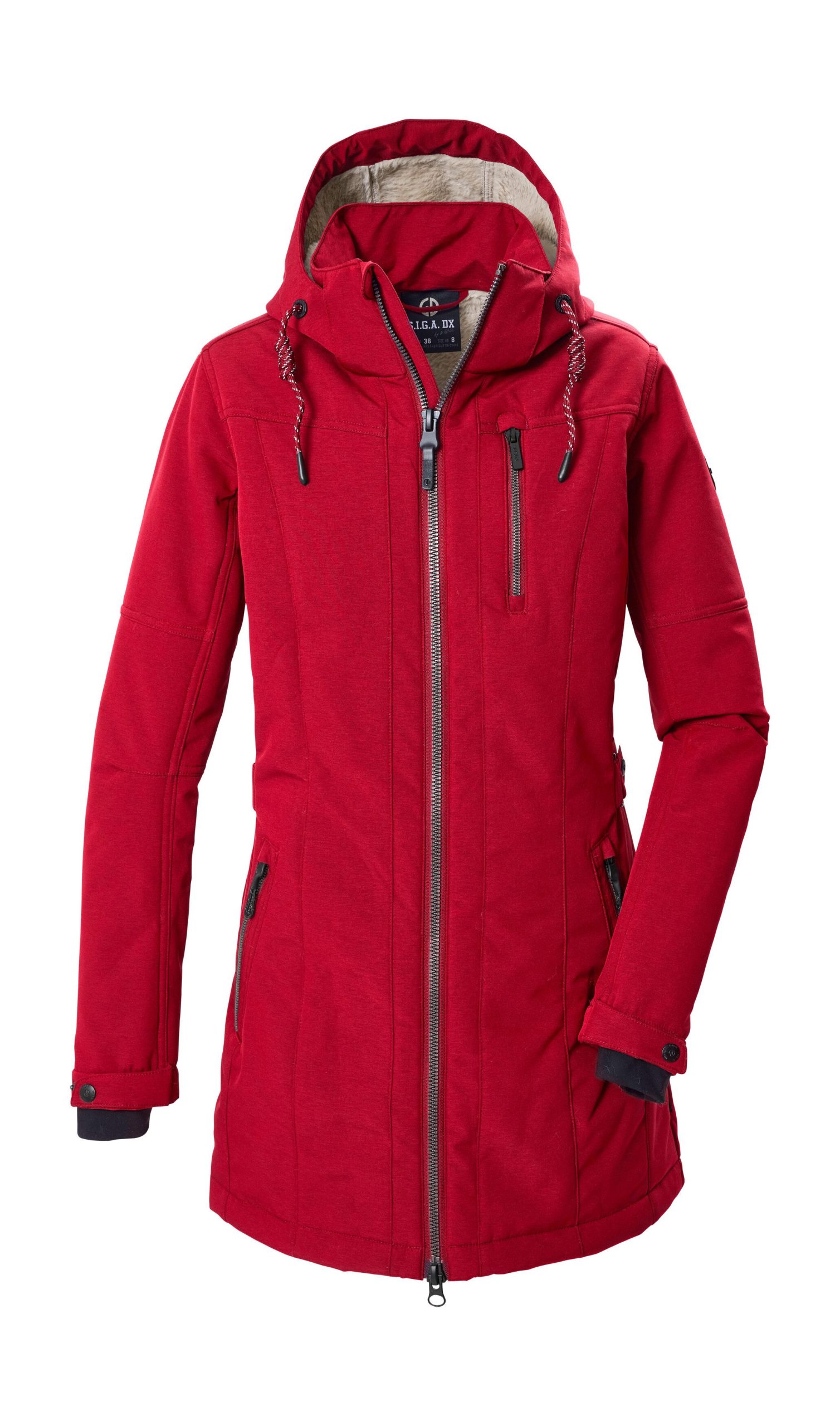 softshellparka-damen-300wag-1.jpg G.I.G.A. DX by killtec Softshellparka GW 61 WMN SFTSHLL PRK Winddichter, wasserabweisender Damen Softshell Parka mit Teddyfleece – Bild 1