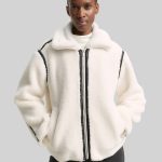 Loose Fit Teddy Jacke in weiß von Tom Tailor