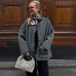 Teddy Mantel in Grau