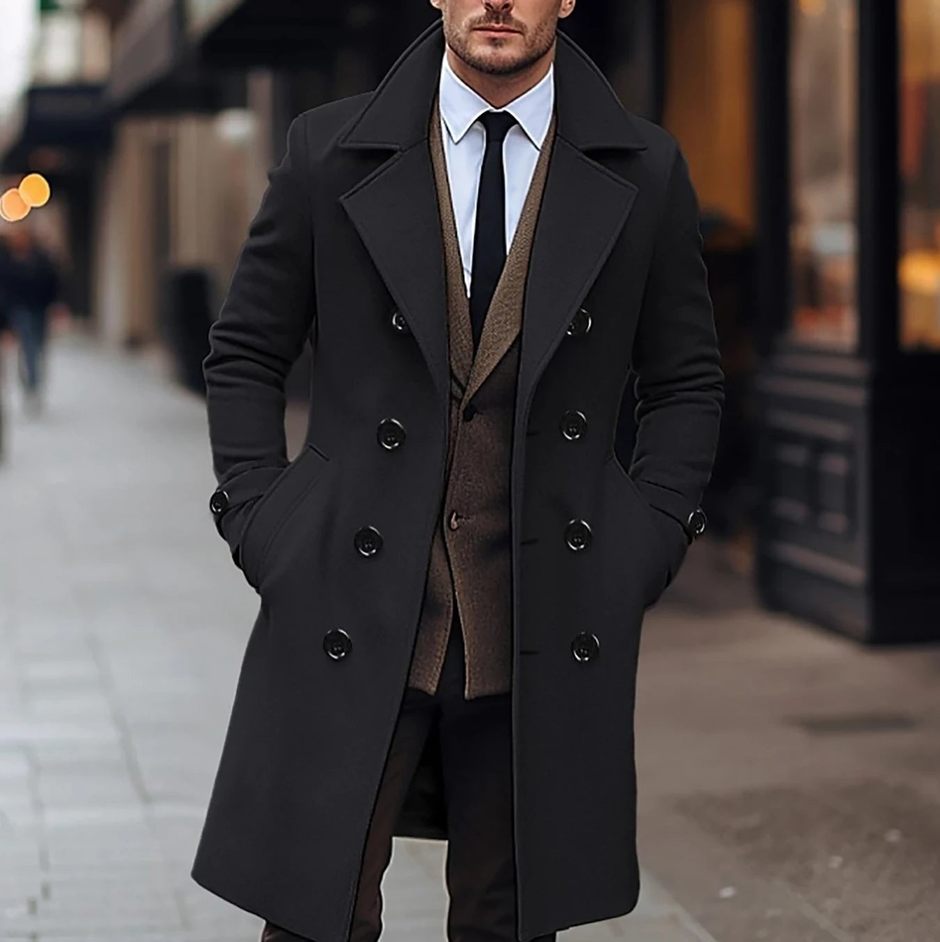 trenchcoat-herren-445kgz-1.jpg Old Money Trenchcoat für Herren – Style Old Money – Bild 1