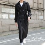 Kaufe Herren Business Langer Trenchcoat für große Männer Frühling Herbst Zweireihiger männlicher Windjackenmantel zum Preis ab 50 | Joom