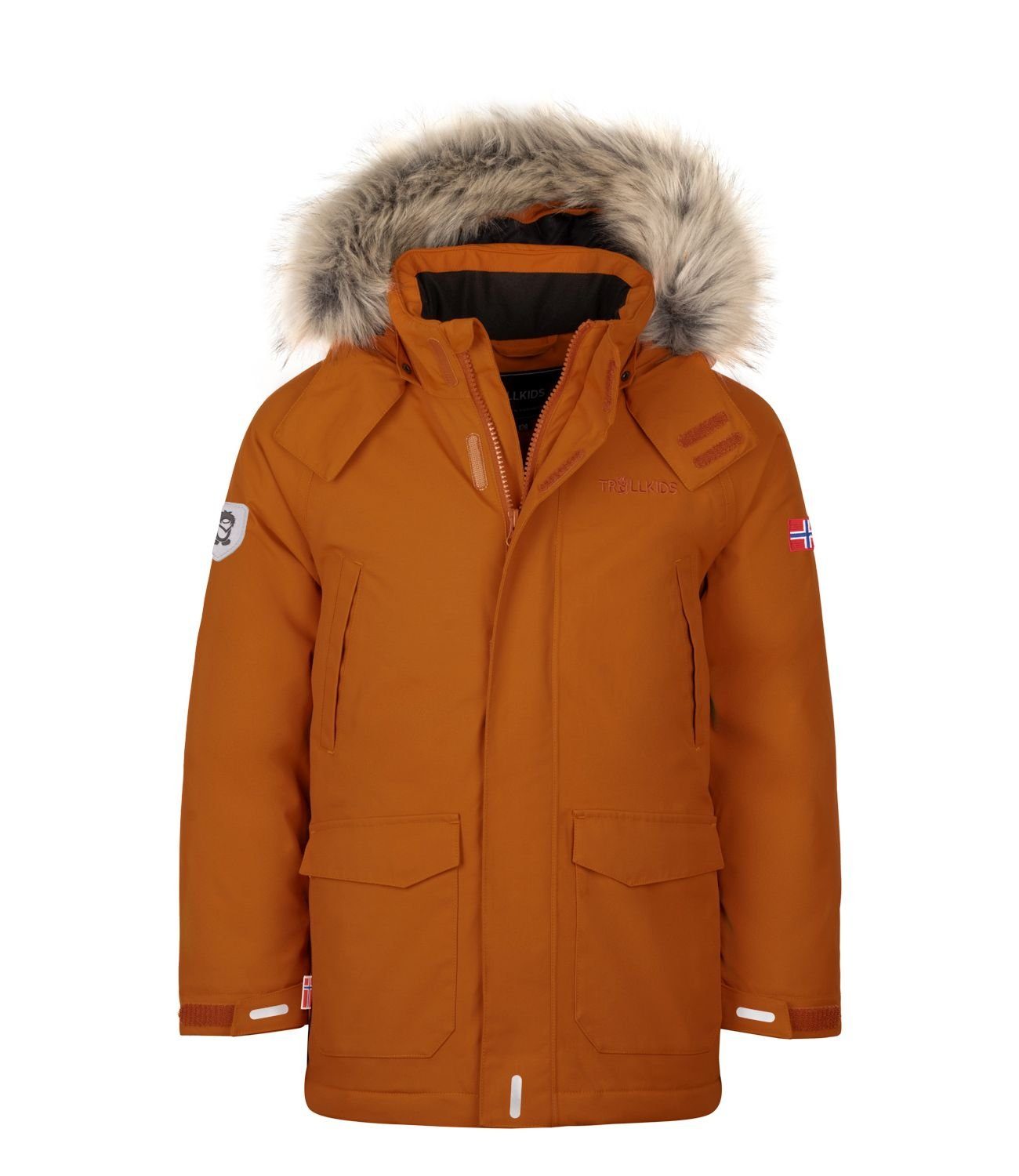 trollkids-winterjacke-278itr-1.jpg TROLLKIDS Winterjacke Spitsbergen, Zimt/braun, Gr. 164 (13 14J) – Bild 1