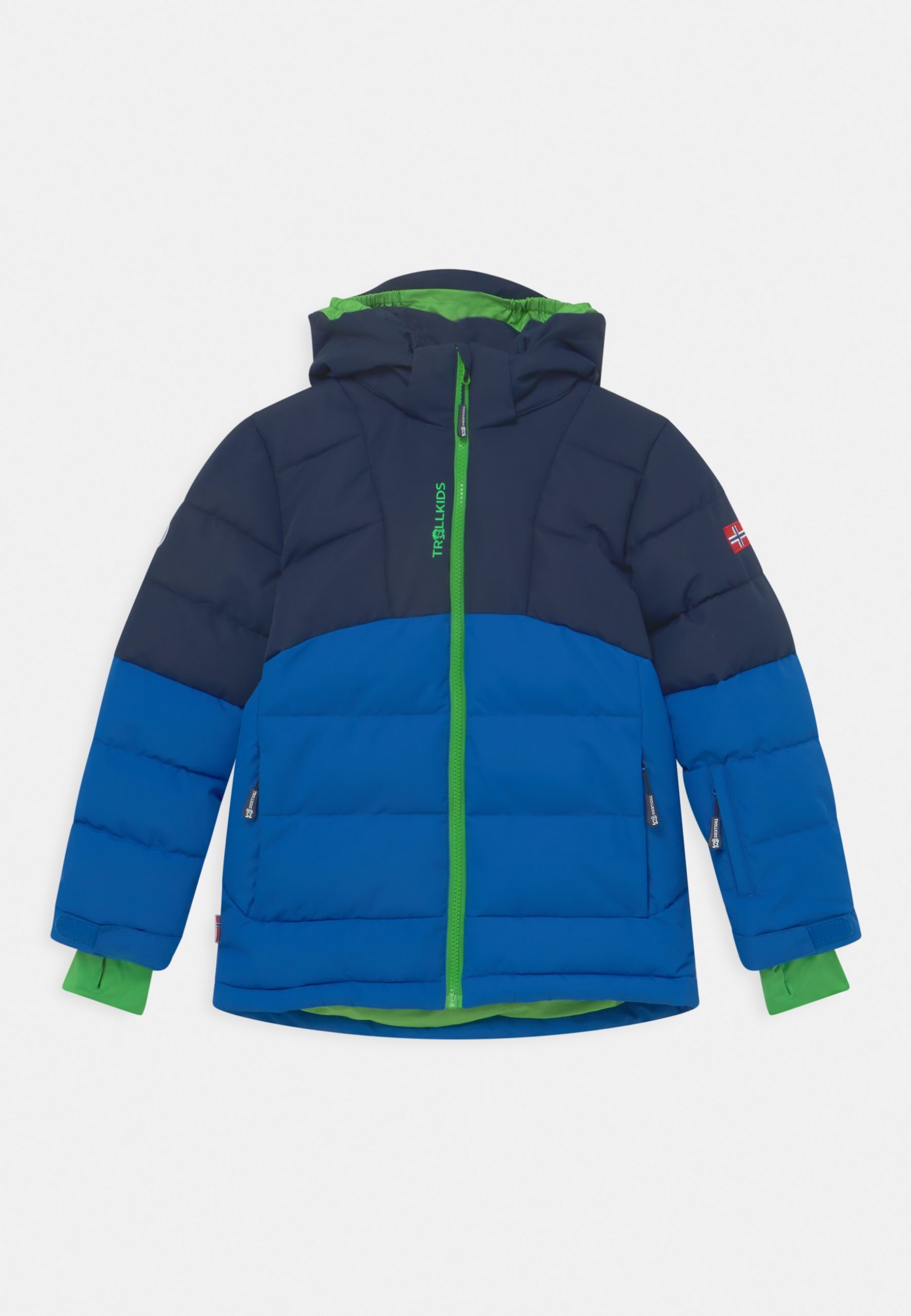 trollkids-winterjacke-880ldi-1.jpg TROLLKIDS KIDS GRYLLEFJORD JACKET Winterjacke navy/medium blue/bright green/dunkelblau Zalando – Bild 1