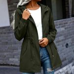Vevpewshi Wanderjacke Damen Outdoor Jacke mit Kapuze Leichte Sportjacke Windbreaker Jacke für Frauen Funktionsjacke zum Radfahren, Wandern : ...