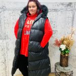 Daunenweste Wattierte Weste Lang Damen Damen Weste Steppweste Lang Form Lange Damenweste Lange Steppweste