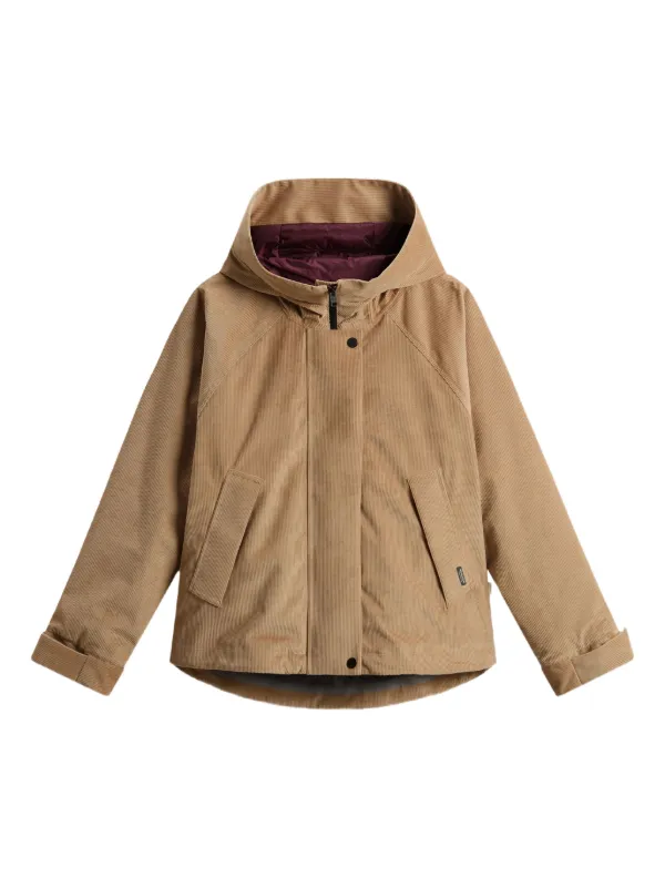 woolrich-jacke-damen-539azx.webp Woolrich Klassische Cordjacke | Nude | FARFETCH DE – Bild 1