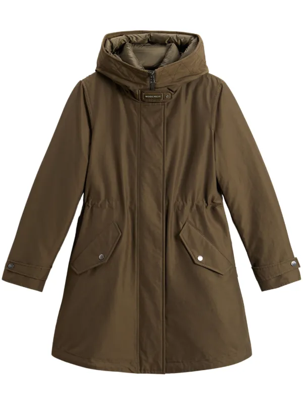 woolrich-jacke-damen-921bgp.webp Woolrich Authentic 3 In 1 Parka | Grün | FARFETCH DE – Bild 1