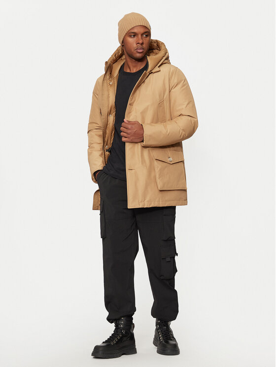 woolrich-jacke-herren-739kkr-1.jpg Woolrich Parka Arctic CFWOOU0483MRUT0001 Beige Regular Fit | Modivo.de – Bild 1